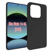 Силиконов калъф / гръб / TPU кейс за Xiaomi Redmi Note 14 4G - черен / мат