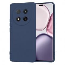 Силиконов калъф / гръб / TPU кейс за Honor Magic 7 Lite - тъмно син гръб със защита за камерата / мат