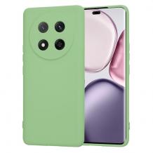 Силиконов калъф / гръб / TPU кейс за Honor Magic 7 Lite - зелен гръб със защита за камерата / мат