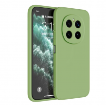 Силиконов калъф / гръб / TPU кейс за Honor Magic 7 Pro - зелен гръб със защита за камерата / мат