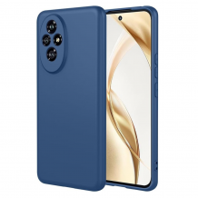 Силиконов калъф / кейс / Nano TPU за Honor 200 - тъмно син гръб със защита за камерата