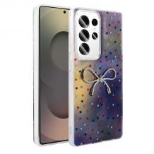 Луксозен силиконов калъф / гръб / TPU Ponti Case за Samsung Galaxy S25 Ultra - цветен кейс със панделка