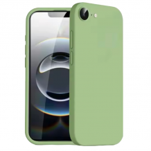 Силиконов калъф / кейс / Nano TPU за Apple iPhone 16e - зелен гръб със защита за камерата