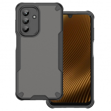 Удароустойчив гръб TPU кейс Defender Matt Case за Samsung Galaxy A26 5G - прозрачен / черен кант