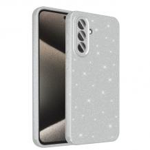 Луксозен силиконов калъф / кейс / Glitter Crystal Case TPU за Samsung Galaxy A36 5G - сребрист / брокат