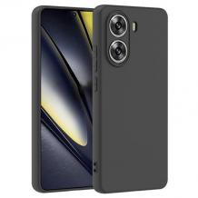Силиконов калъф / гръб / TPU кейс за Xiaomi Poco X7 Pro - черен гръб със защита за камерата / мат