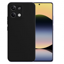 Силиконов калъф / кейс / Nano TPU за Xiaomi Redmi Note 14S - черен гръб със защита за камерата