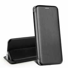 Луксозен кожен калъф Flip тефтер със стойка OPEN за Samsung Galaxy S7 Edge G935 - черен