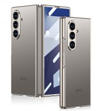 Луксозен гръб / кейс / Elegant Case за Samsung Galaxy Z Fold 7 - сив титаниум