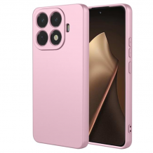 Силиконов калъф / кейс / Nano TPU за Xiaomi 15T Pro - розов гръб със защита за камерата
