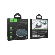 Универсално безжично зарядно устройство / Fast Charging Pad Hoco CW6 Pro с кабел USB-C - черно