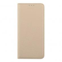 Кожен калъф Flip тефтер Magnet Book със стойка за Samsung Galaxy A37 - златист