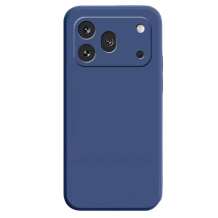 Силиконов калъф / кейс за Honor 600 - Тъмносин гръб със защита за камерата
