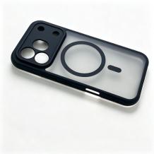 Луксозен твърд гръб с MagSafe зареждане за Honor 600 Pro - Matte MagSafe case с черен кант