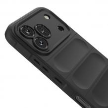 Силиконов калъф Magic case за Honor 600 Pro - Черен кейс със защита за камерата