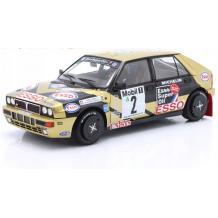 Метална кола Lancia Delta HF Integrale Black #2 Y.Loubet / J.M.Andrie Adac Ra Solido 1/18