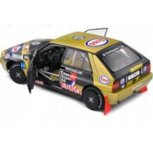 Метална кола Lancia Delta HF Integrale Black #2 Y.Loubet / J.M.Andrie Adac Ra Solido 1/18