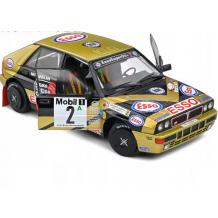 Метална кола Lancia Delta HF Integrale Black #2 Y.Loubet / J.M.Andrie Adac Ra Solido 1/18