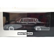 Метална кола Mercedes 220 (W111) black 1959 - WHITE BOX 1:24