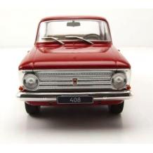 Метална кола Москвич / Moskvitch 408 - 1966 WHITE BOX 1:24