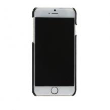 Оригинален кожен твърд гръб / капак / LAMBORGHINI за Apple iPhone 6 4,7"- черен