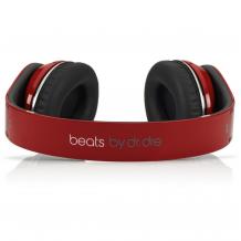 Оригинални стерео слушалки с микрофон и управление на звука Beats by Dr. Dre Studio Over Ear за iPhone, iPod и iPad - червен