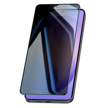 Privacy 5D full cover Tempered glass Full Glue screen protector Samsung A56 / Privacy стъклен скрийн протектор с лепило от вътрешната страна за Samsung A56 - черен / прозрачен