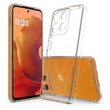 Силиконов калъф / кейс за Motorola Мото Edge 70 Fusion - прозрачен гръб със защита за камерата