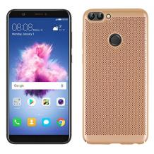 Луксозен твърд гръб за Huawei Y6 2018 - златист / Grid