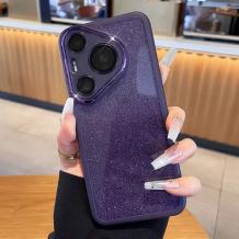 Луксозен силиконов калъф / кейс / Sparkle Case TPU за Huawei Pura 70 Ultra - лилав / брокат
