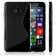 Силиконов калъф / гръб / S Line за Microsoft Lumia 640 XL - черен