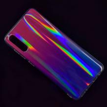 Силиконов калъф / гръб / TPU Rainbow за Samsung Galaxy A50 - преливащ / розово и лилаво