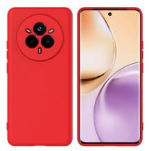 Силиконов калъф / кейс / Nano TPU за Realme 14 Pro 5G - червен гръб със защита за камерата