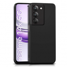 Силиконов калъф / гръб / TPU кейс за Realme 14X / Realme V60 Pro - черен гръб със защита за камерата
