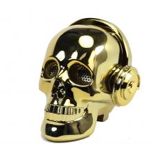 Bluetooth тонколона Skull Head / Skull Head Bluetooth Wireless Stereo Speaker - Gold