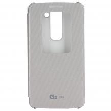 Оригинален калъф Flip Cover S-View / Quick Window CCF-370 за LG G2 Mini D620 - сив