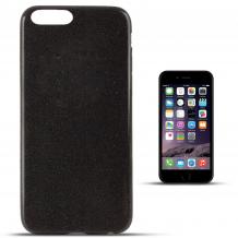 Ултра тънък силиконов калъф / гръб / TPU Ultra Thin Candy Case за Apple iPhone 7 Plus - черен / брокат