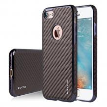 Оригинален гръб G-Case Rider Series за Apple iPhone 7 - кафяв / карбон