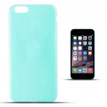 Ултра тънък силиконов калъф / гръб / TPU Ultra Thin Candy Case за Apple iPhone 7 - син / брокат
