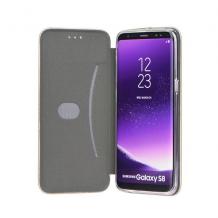 Луксозен кожен калъф Flip тефтер със стойка OPEN за Samsung Galaxy S20 Plus - черен
