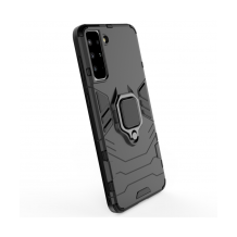 Силиконов гръб TPU кейс Ring Armor Case с твърда част за Samsung Galaxy S22 5G - черен