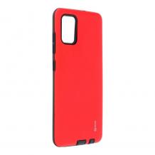 Луксозен силиконов калъф / гръб / TPU Roar Mil Grade Hybrid Case за Samsung Galaxy A71 - червен
