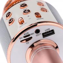 Микрофон / Bluetooth Wireless Microphone Hifi Speaker WS-858 - Rose Gold