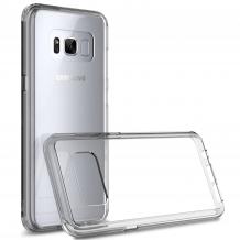 Луксозен силиконов калъф / гръб / TPU X-level за Samsung Galaxy S8 G950 - прозрачен