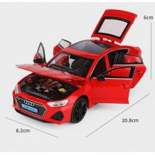 Метална кола с отварящи се врати капаци светлини и звуци Audi RS7 1:24