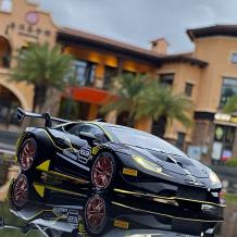 Метална кола с отварящи се врати капаци светлини и звуци Lamborghini Huracan ST EVO 1:32