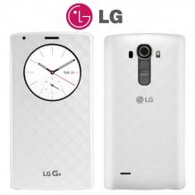 Калъф Flip Cover S-View / Quick Circle Case за LG G4 - бял