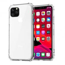 Удароустойчив силиконов калъф за Apple iPhone 11 - прозрачен