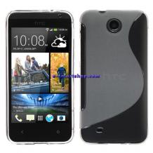 Силиконов калъф / гръб / TPU S-Line за HTC Desire 300 - прозрачен