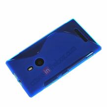 Силиконов калъф / гръб / TPU S-Line за Nokia Lumia 925 - тъмно син